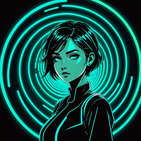 The Doomscroller digital footprint illustration