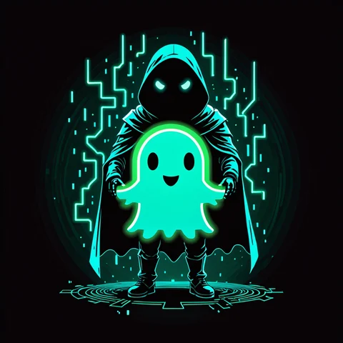 The Ghost digital footprint illustration