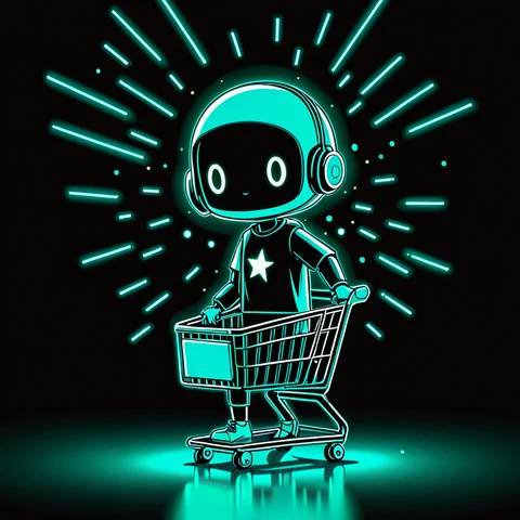 The Impulse Buyer digital footprint illustration