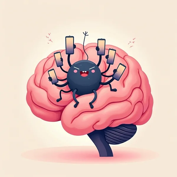 The Day Trader investor brain illustration